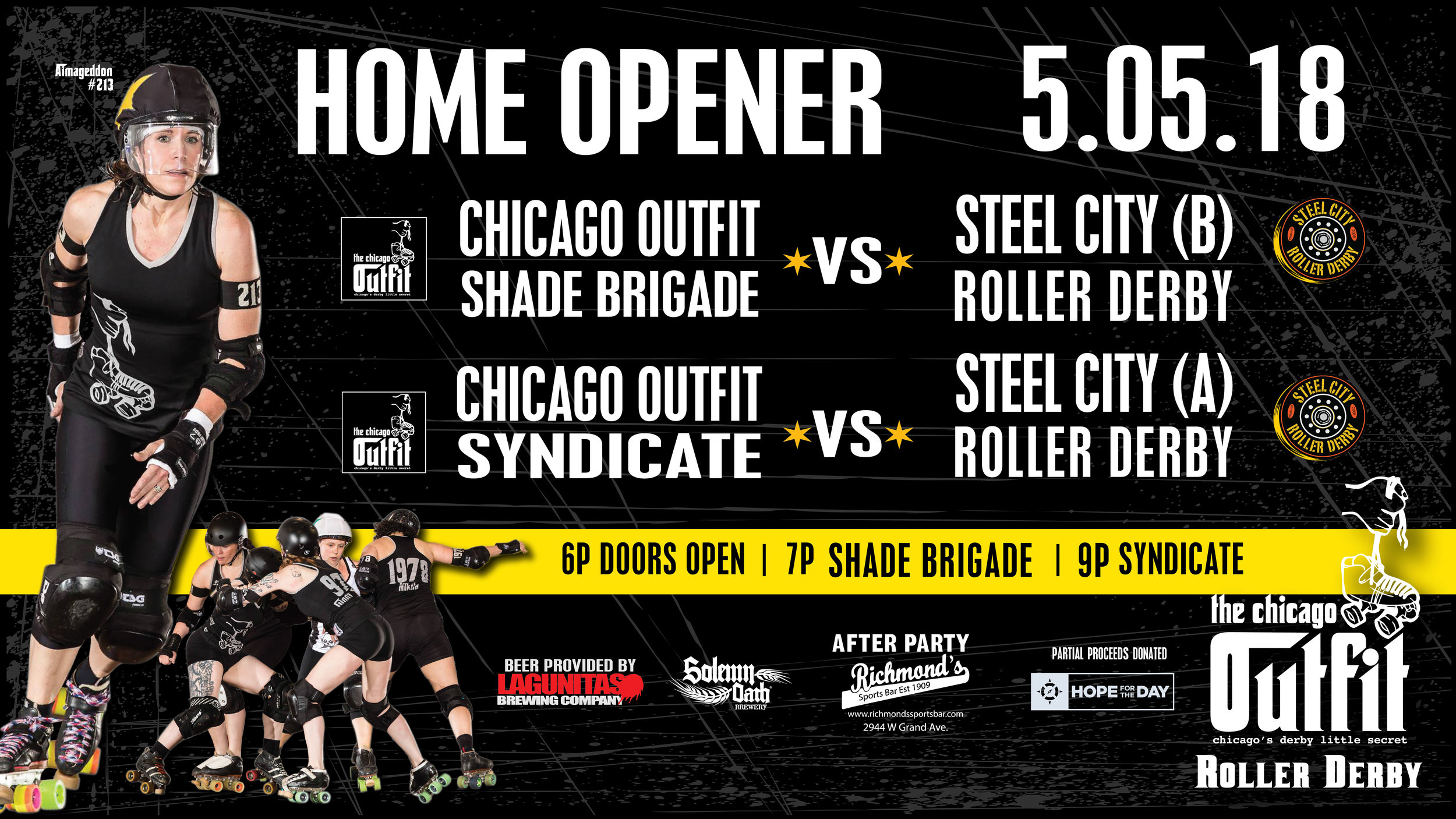 HOME OPENER BOUT: CHICAGO OUTFIT ROLLER DERBY