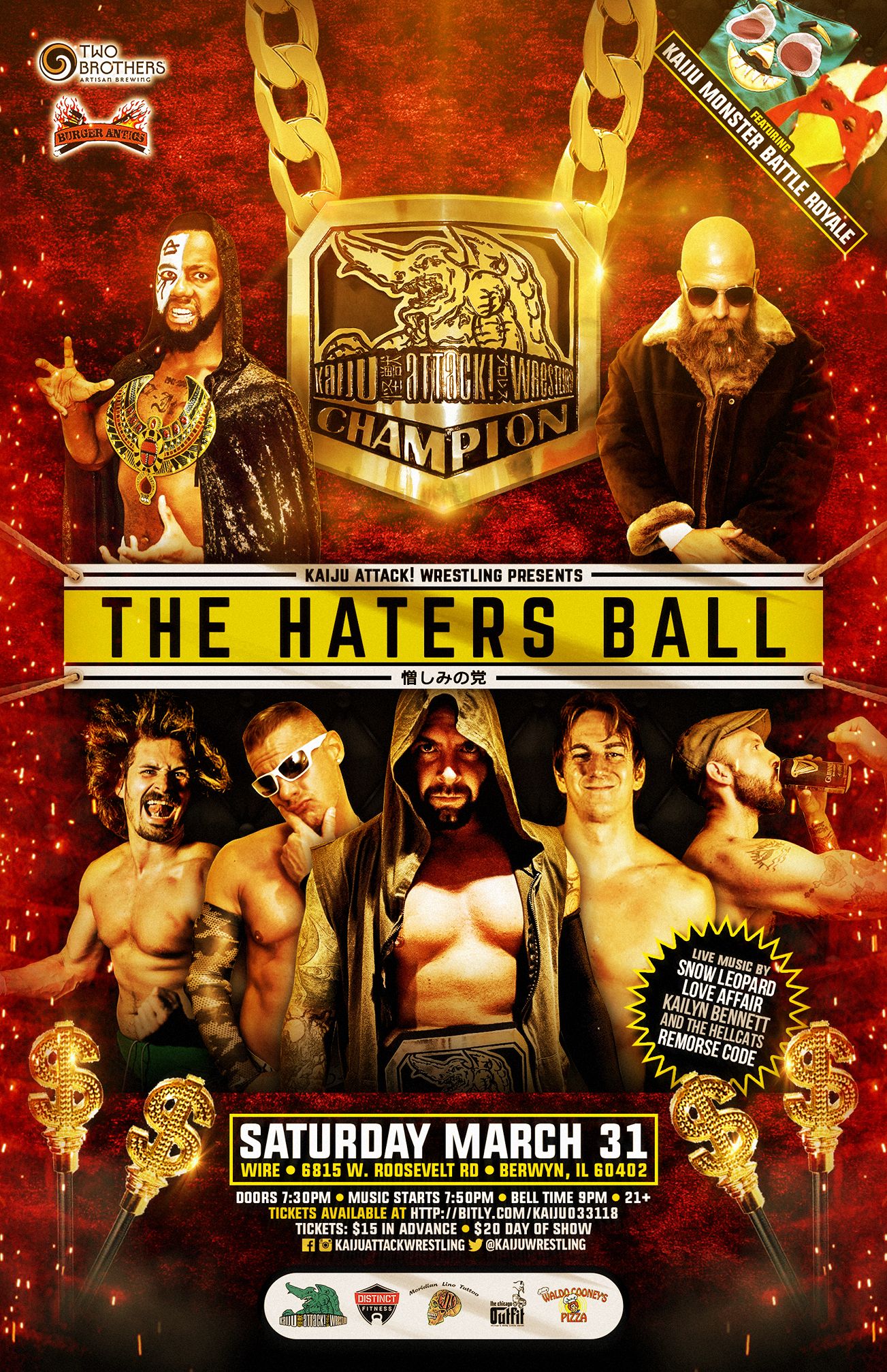 Kaiju Attack Wrestling Presents: The Hater's Ball