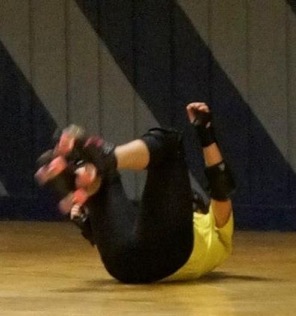 D. Ride gets knocked down, but she gets up again. (You're never gonna keep her down.)